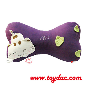 Stuffed Animal Patch Cat Pillow