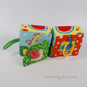 Plush Fabric Farmyard Cube Educational Baby Toy
