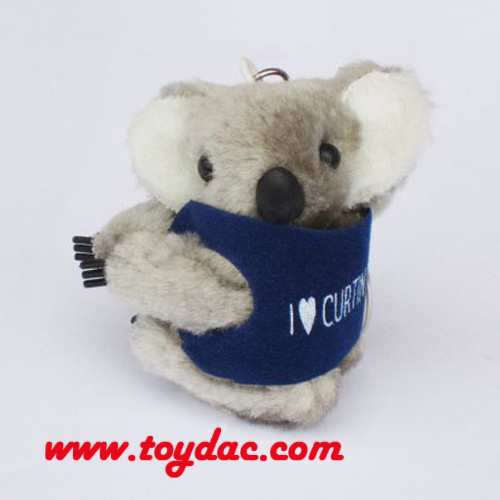 Plush Christmas Reindeer Key Ring