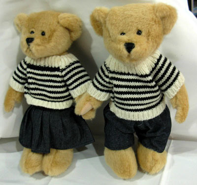 Plush Bride and Groom Teddy Bear Toy