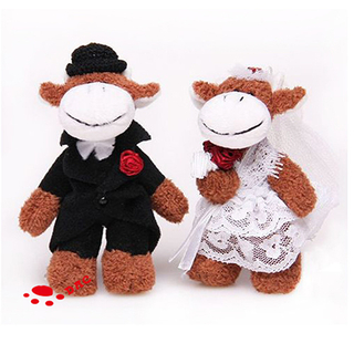 Plush Wedding Toy Soft Dress Sheep