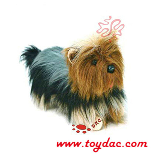 soft toy Stuffed multicolor fur dog 