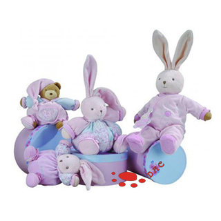 Soft Color Rabbit Stuffed Baby Toy Set