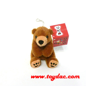 Plush Brown Bear Key Chain for Zoo Shop