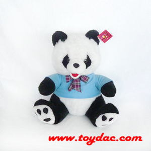 Stuffed T-Shirt Panda with Bow