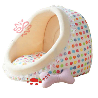 Plush Soft Dog House Pet Bed